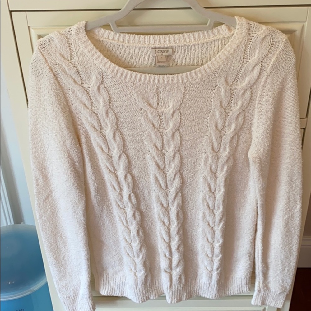Barely Worn J Crew Terry Style Light Cream Sweater